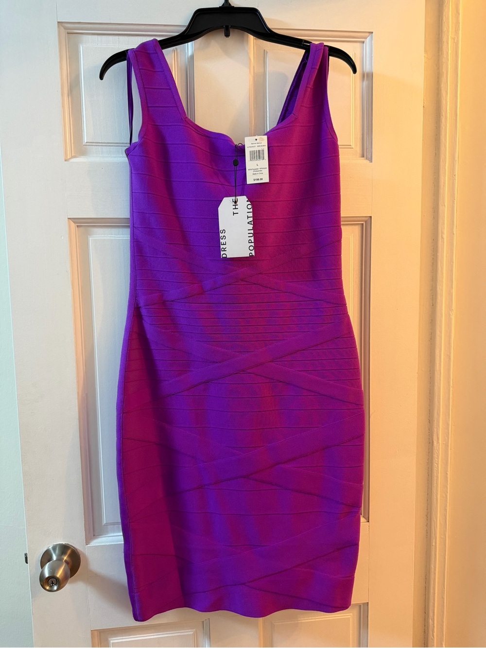 Dress the Population Vibrant Purple Bodycon Mini Dress
